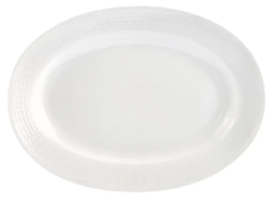 Swedish Grace schotel ovaal 32 cm, snow (wit)