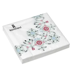 Swedish Grace Winter servet 20-pack, wit