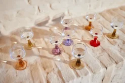 Swirl wijnglas hoog, Ochre