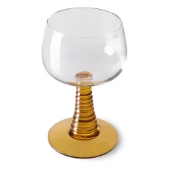 Swirl wijnglas hoog, Ochre