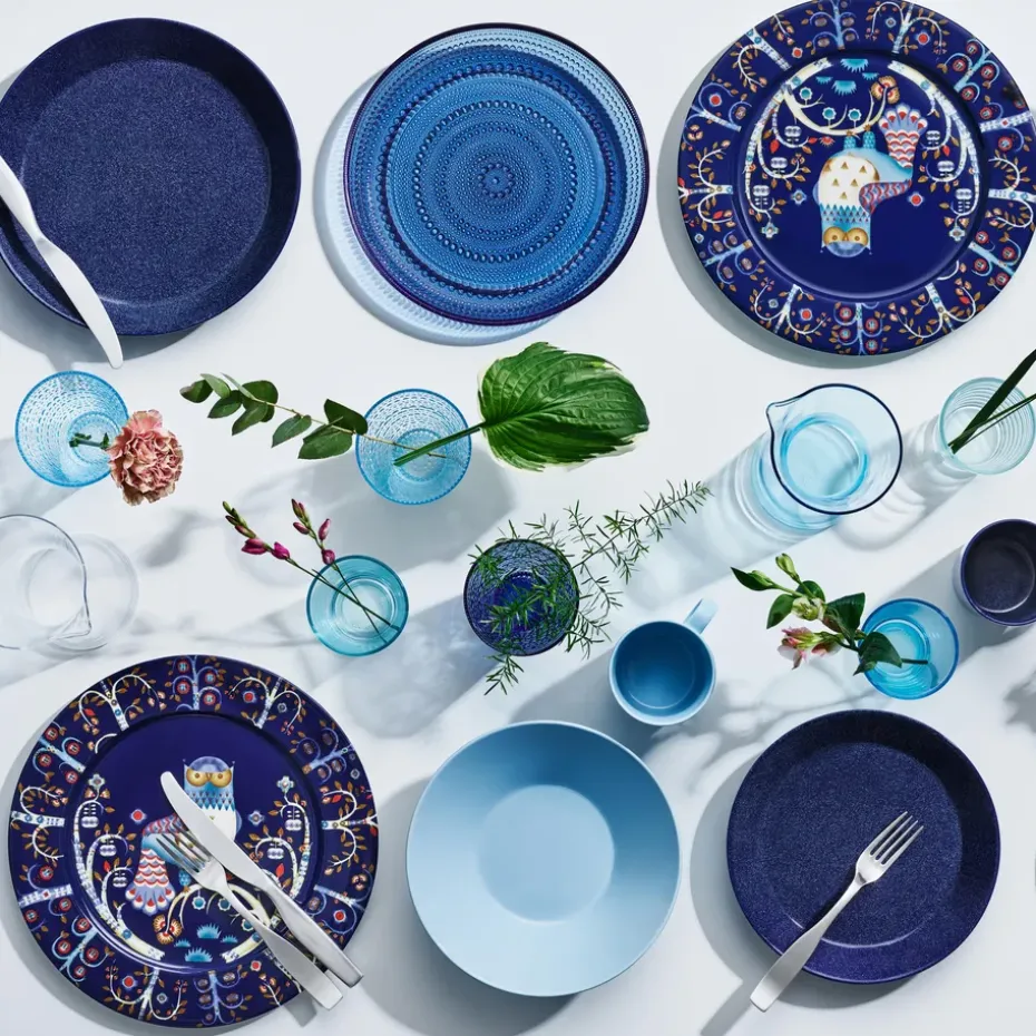 Taika bord 27 cm., blauw
