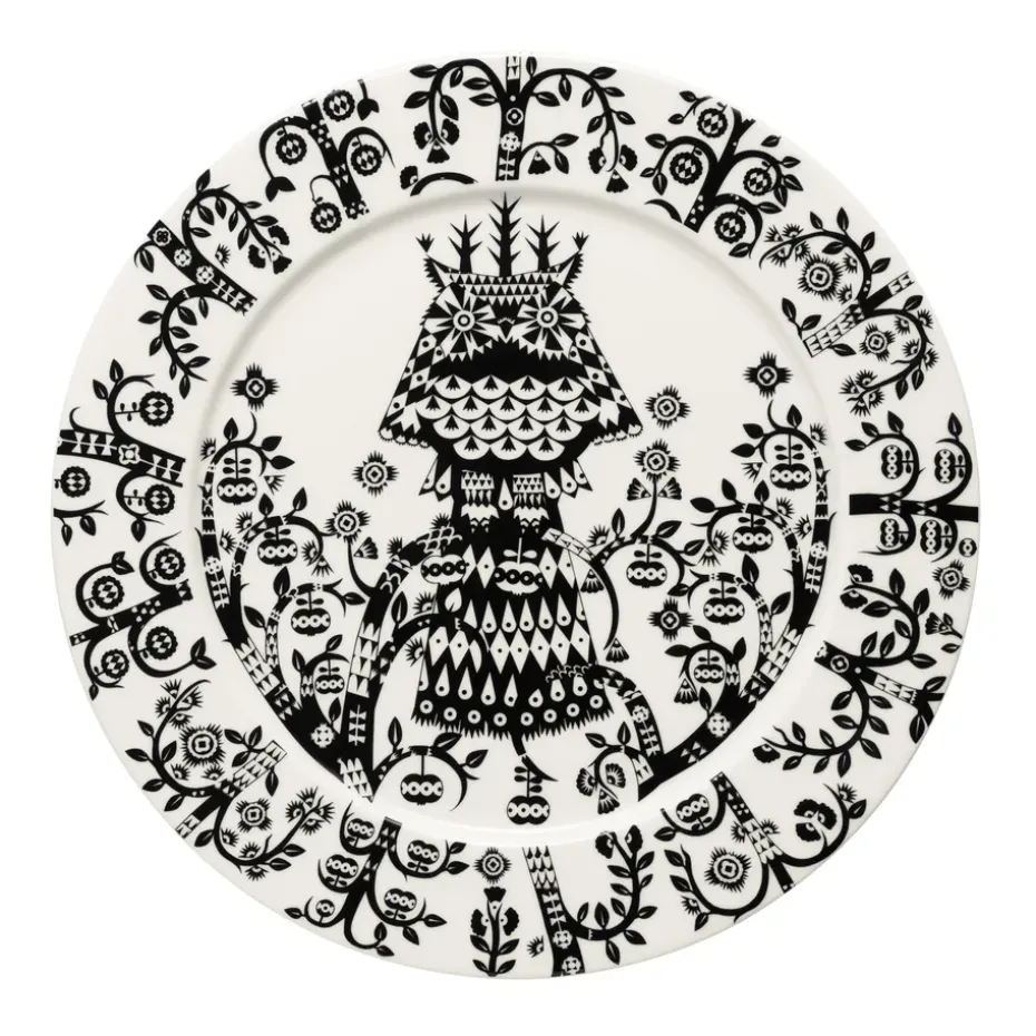 Taika bord 27 cm., zwart