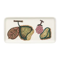 Taika Sato bord 12x24 cm, Wit-multi