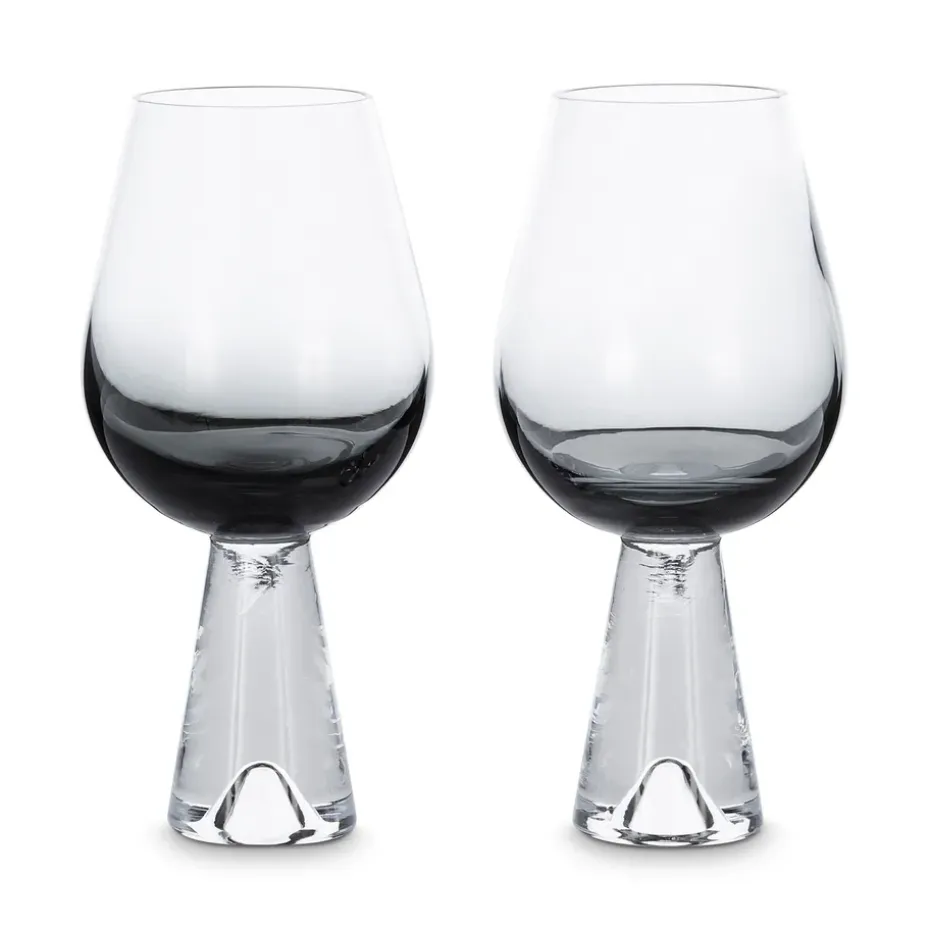 Tank wijnglazen 2-pack, Zwart