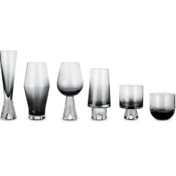Tank wijnglazen 2-pack, Zwart