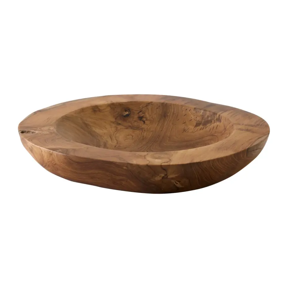 Teak serveerschaal, Large, Ø40 cm
