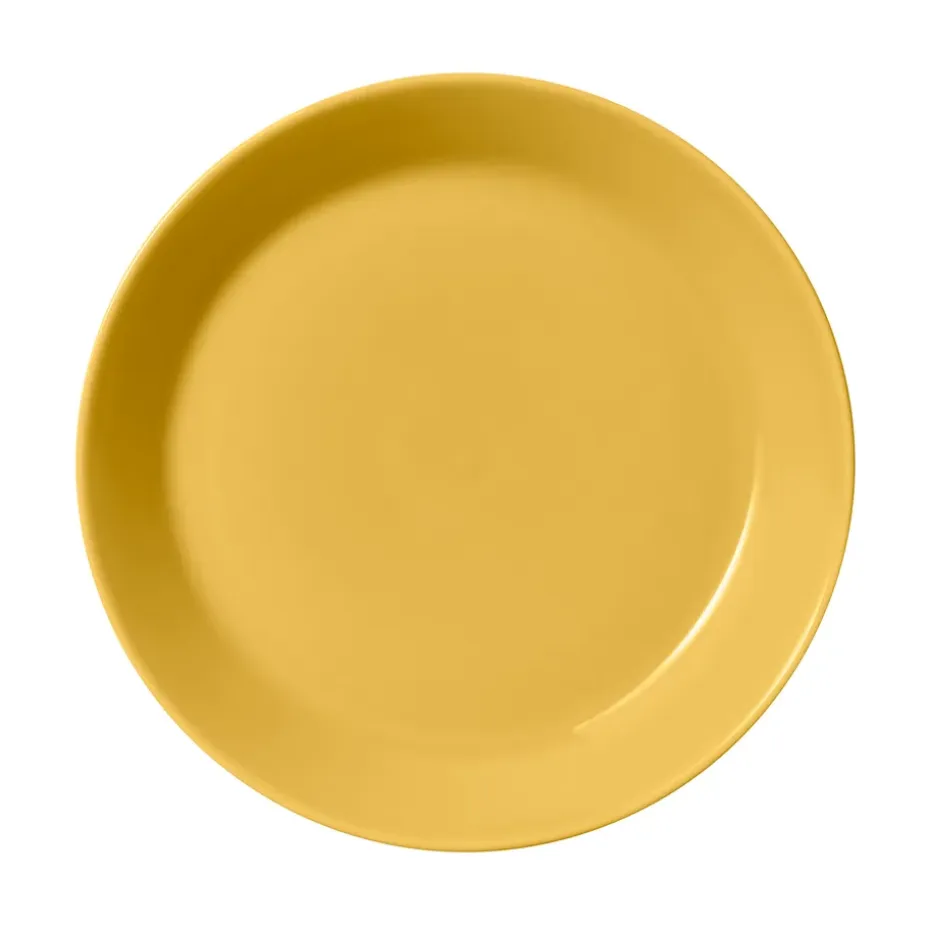 Teema bord Ø21 cm., Honing (geel)