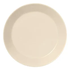 Teema bord Ø21 cm., Linnen
