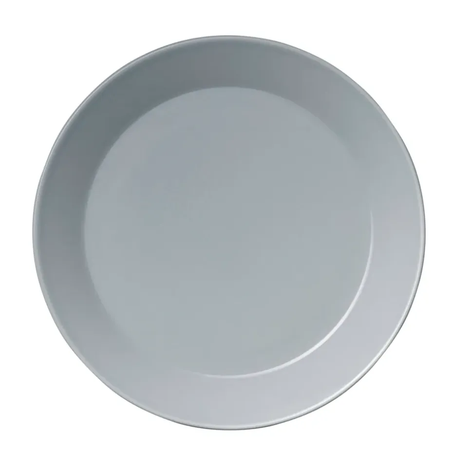 Teema bord Ø21 cm., parelgrijs