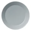 Teema bord 23 cm., Parelgrijs