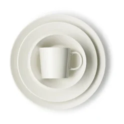 Teema bord Ø21 cm., wit