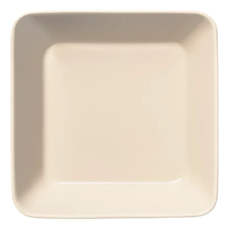 Teema bord vierkant 16 x 16 cm., Linnen