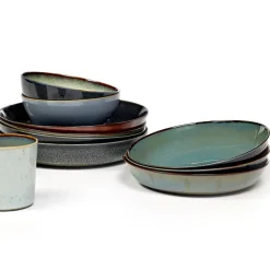 Terres de Rêves bord 21 cm, Misty grey-dark blue