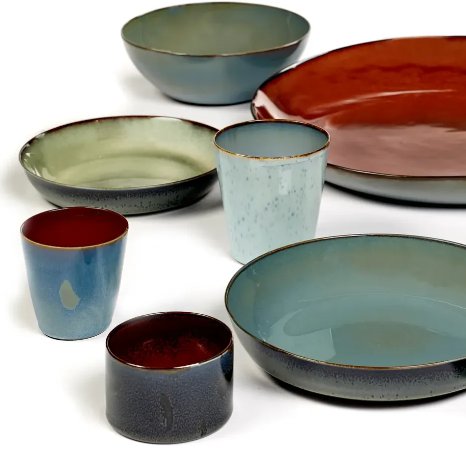Terres de Rêves bord 21 cm, Smokey blue-dark blue