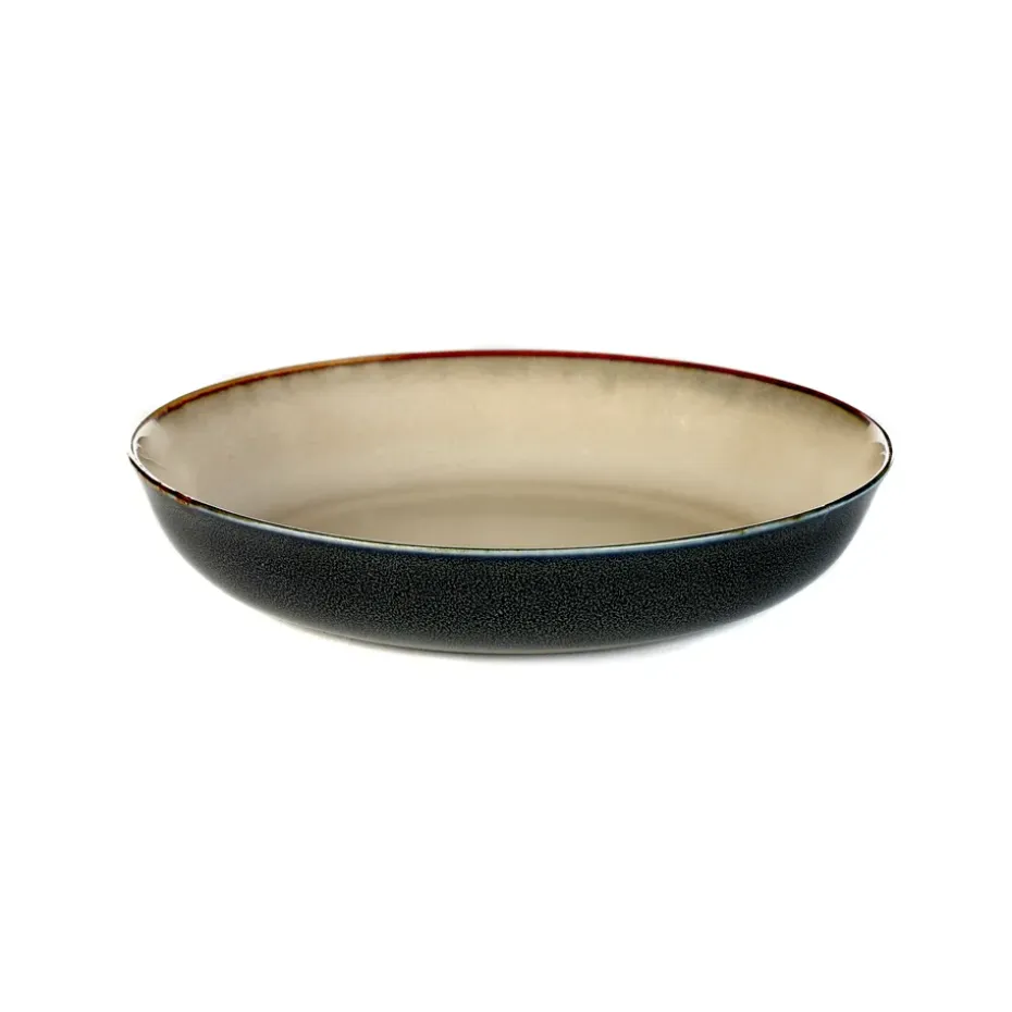 Terres de Rêves bordje 17,5 cm, Misty grey-dark blue