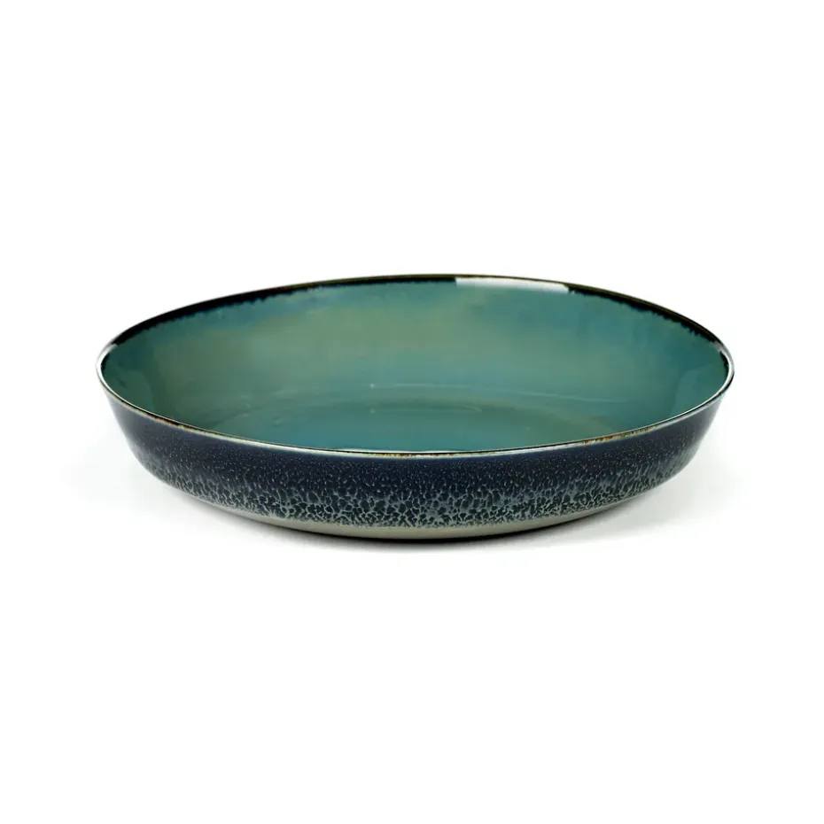 Terres de Rêves bordje 17,5 cm, Smokey blue-dark blue