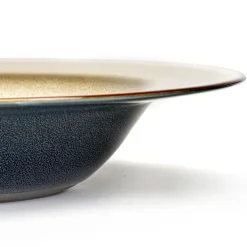 Terres de Rêves diep bord 21,3 cm, Misty grey-dark blue