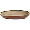 Terres de Rêves serveerschaal 35,5 cm, Misty grey-rust