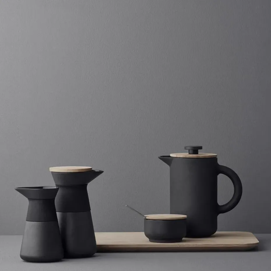 Theo koffiepers, zwart