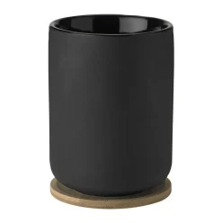 Theo thermosbeker met onderzetter 25 cl, Black