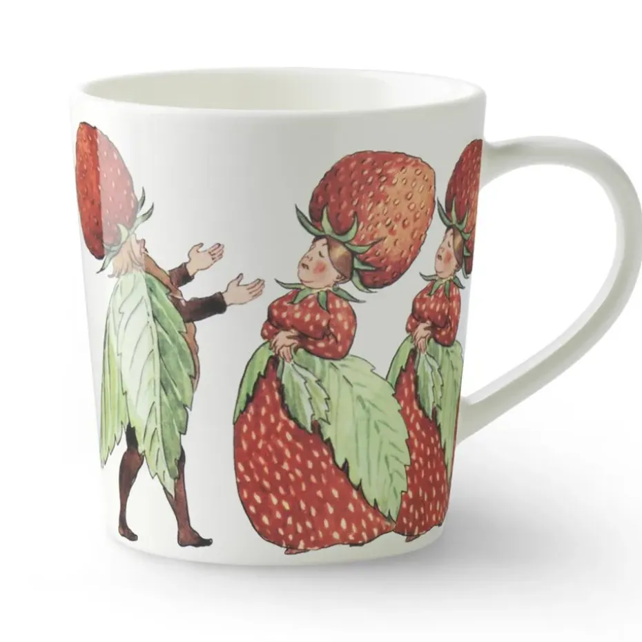 The Strawberry Family mok met oor, 40 cl