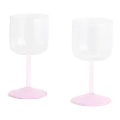Tint wijnglas 25 cl 2-pack, Clear-jade light pink-light pink