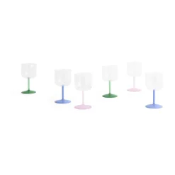 Tint wijnglas 25 cl 2-pack, Clear-jade light blue