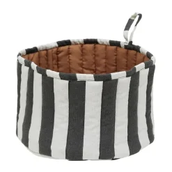 Toppu broodmand Ø24 cm, Black-white -taupe