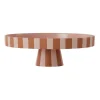 Toppu serveerschotel groot Ø27 cm, Caramel-rose