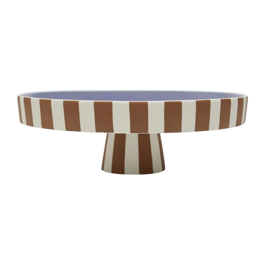 Toppu serveerschotel groot Ø27 cm, Caramel-lavender