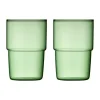 Torino glas 40 cl 2-pack, Green