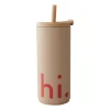 Travel Life thermosfles met rietje 50 cl, Hi-beige