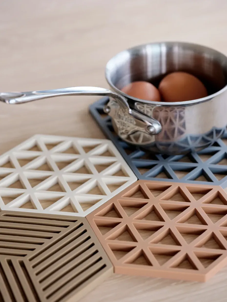 Triangle pannenonderzetter, Light Terracotta