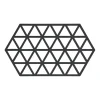 Triangles pannenonderzetter 14x24 cm, Black