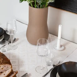 Åttebladrose tafelloper 50x150 cm, Beige