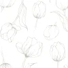 Tulipa servetten 33x33 cm, White