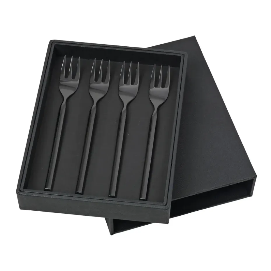 Tvis vork 4-pack, zwart
