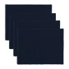 Uni placemat 35x46 cm 4-pack, Donker marineblauw