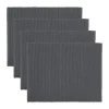 Uni placemat 35x46 cm 4-pack, Granitgrijs