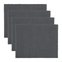 Uni placemat 35x46 cm 4-pack, Granitgrijs
