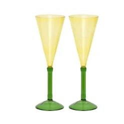 Urban Nature Culture geschenkset champagneglazen 2-pack, Pink