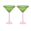 Urban Nature Culture geschenkset martiniglazen 2-pack, Green