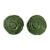 Veggie glasonderzetter Ø10 cm 2-pack, Groen