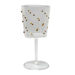 Venezia wijnglas, Barnsteen stippen