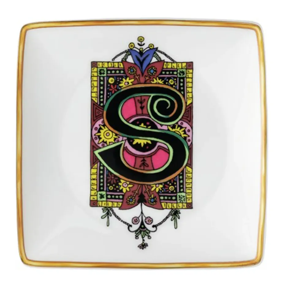 Versace Holiday Alphabet schotel 12 cm, S