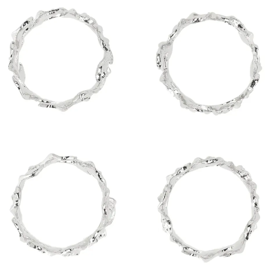 Vine servetring Ø4,7 cm 4-pack, Zinklegering