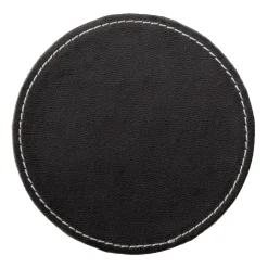 Visby glasonderzetters Ø10 cm 6-pack, Zwart