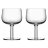Viva glas op voet 35 cl 2-pack, Transparant