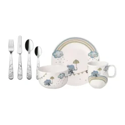 Walk like an Elephant kinderservies en bestek, 7-deig
