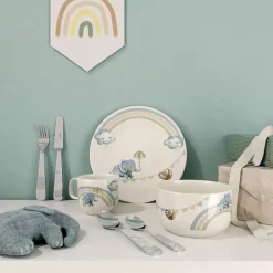 Walk like an Elephant kinderservies en bestek, 7-deig